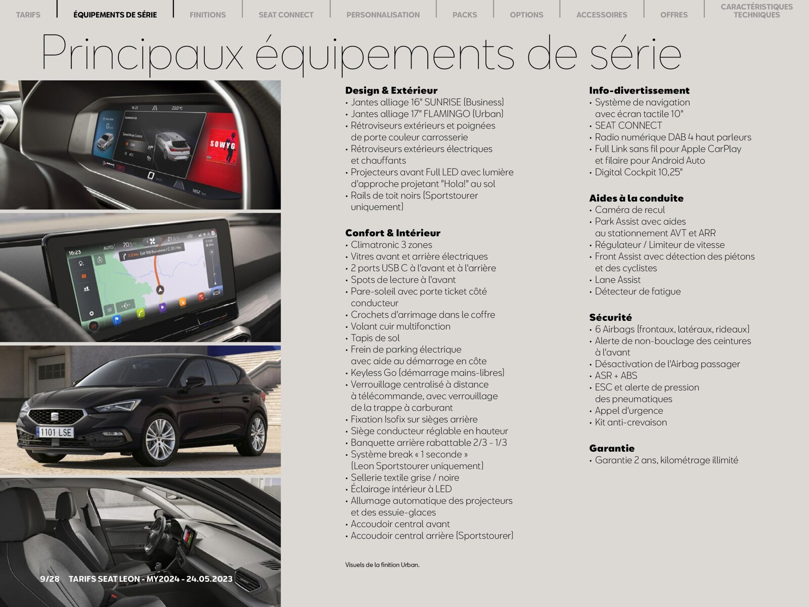 Catalogue SEAT Leon 5 portes, page 00009