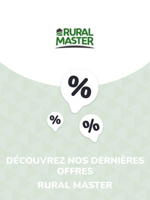 Promos de Jardineries et Animaleries à Sébazac-Concourès | Offres Rural Master sur Rural Master | 09/08/2023 - 29/10/2025