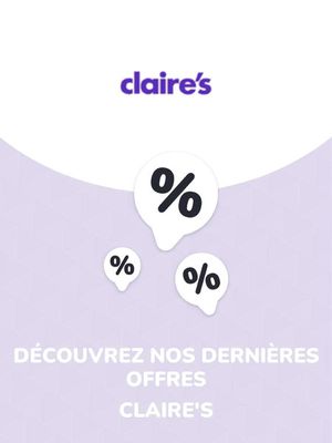 Catalogue Claire's à Paris | Offres Claire's | 10/08/2023 - 10/08/2024