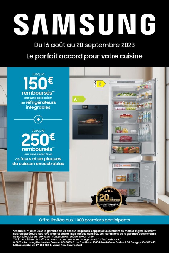 Jusqu'à 250€ remboursés !