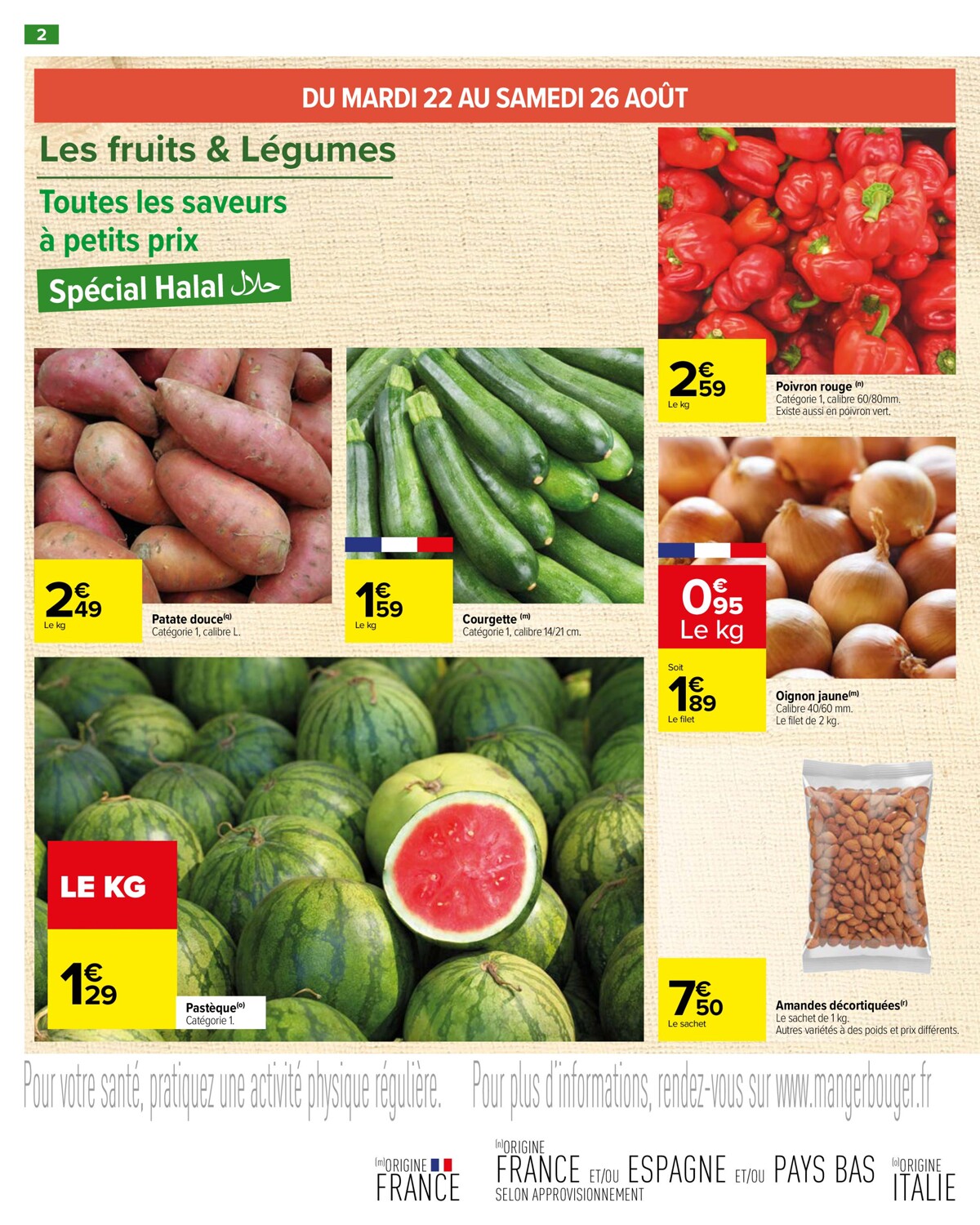 Catalogue Les petits prix Halal d'Août , page 00002