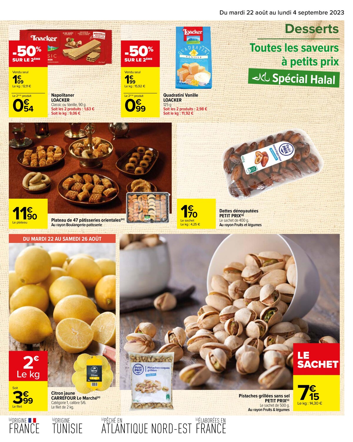 Catalogue Les petits prix Halal d'Août , page 00005