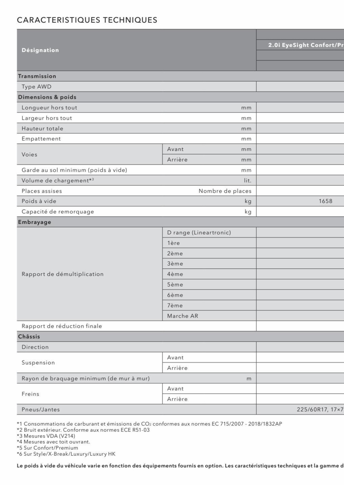 Catalogue Subaru Forester, page 00030