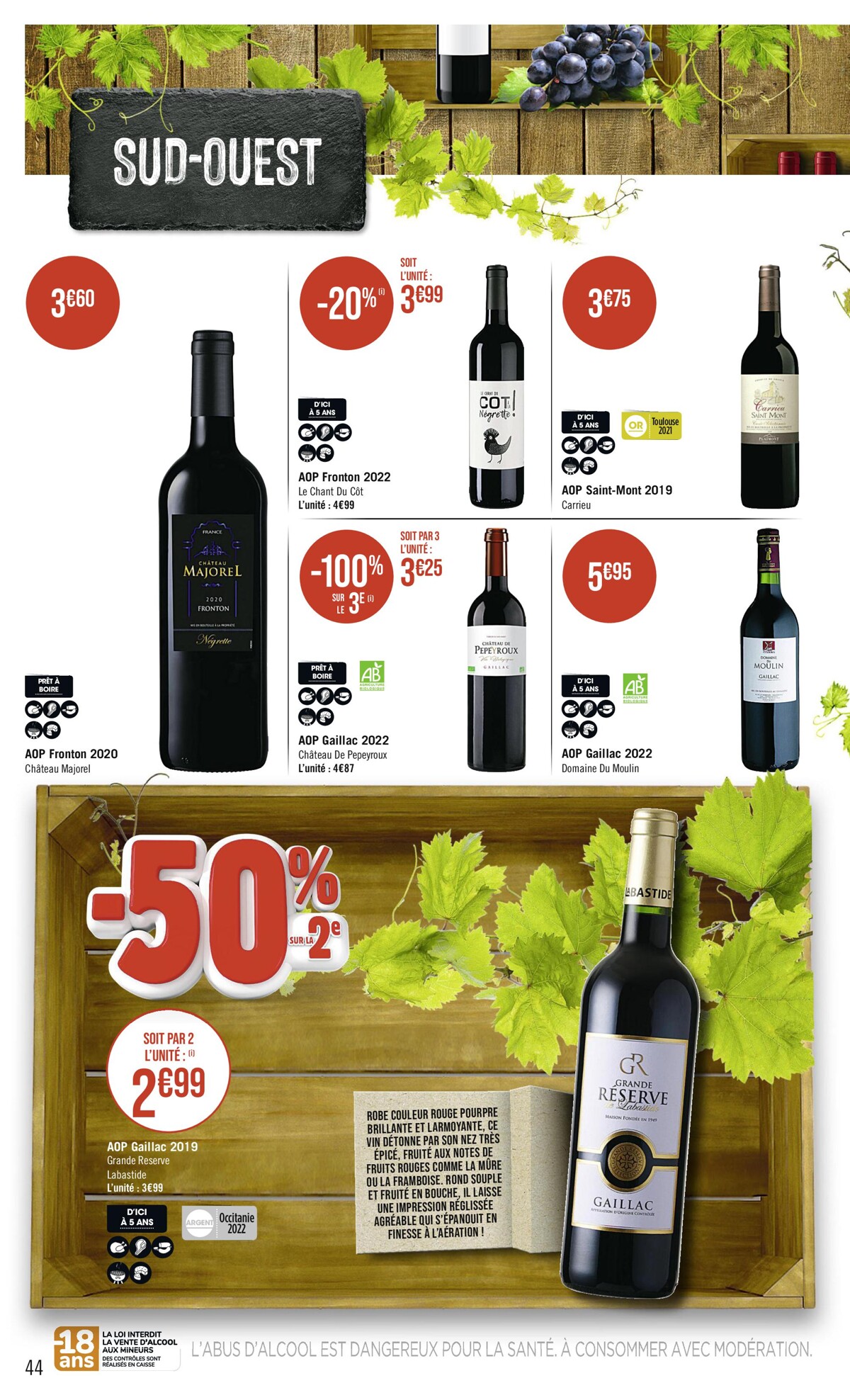 Catalogue FOIRE AUX VINS, page 00044