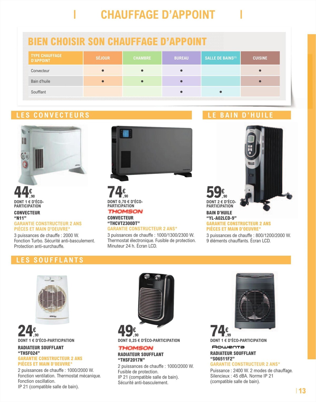 Catalogue Guide Chauffage, page 00013