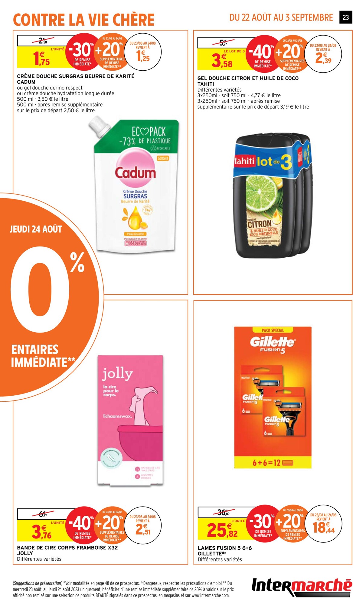 Catalogue 50 % en bons d’achat sur toutes les conserves, pâtes, riz & sauces, page 00023