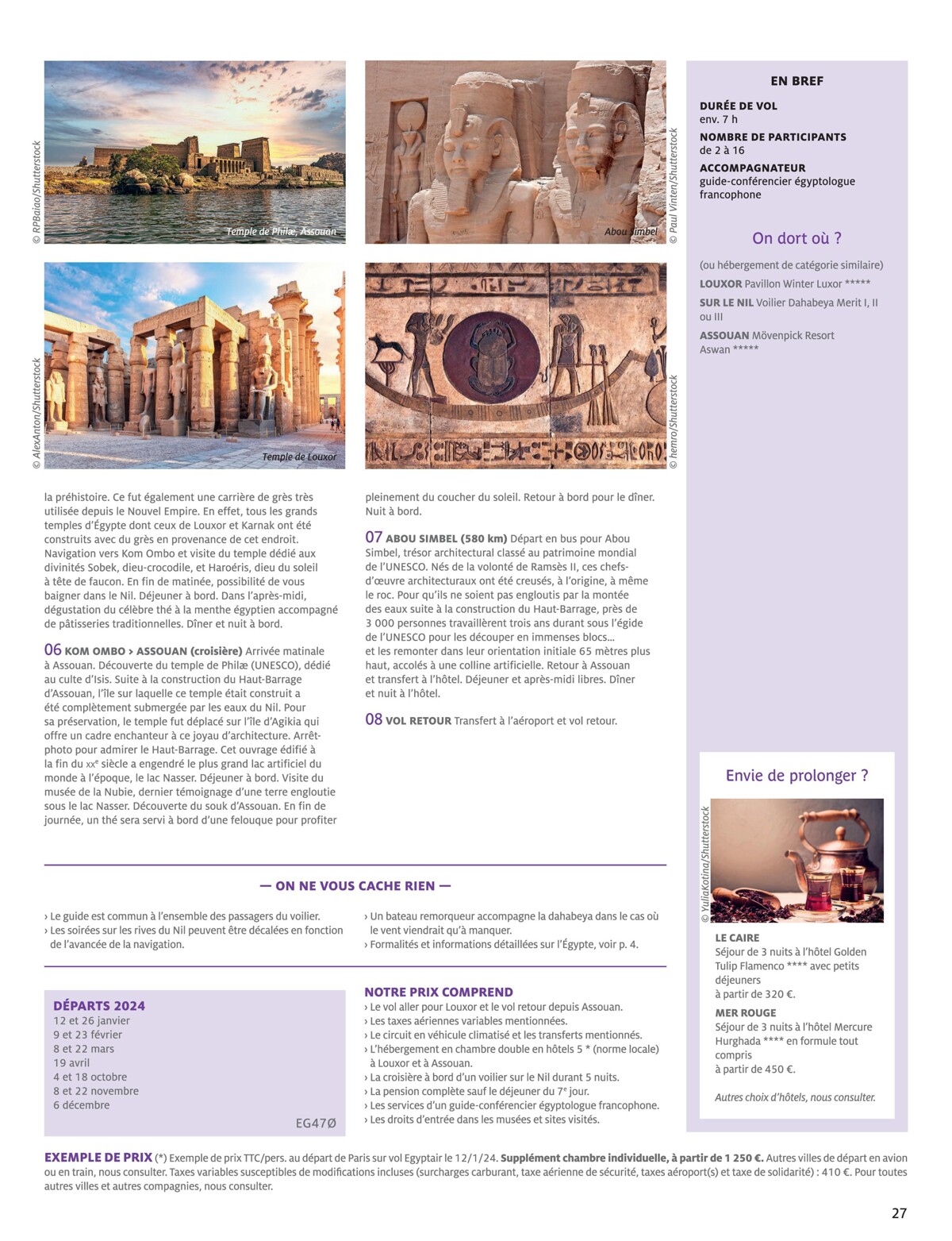 Catalogue ÉGYPTE 2024, page 00029