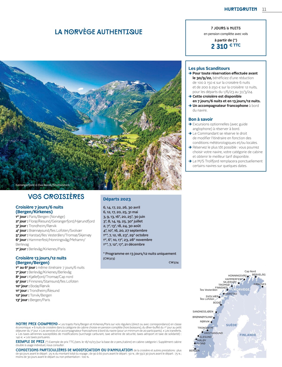Catalogue Croisières nordiques 2023, page 00013
