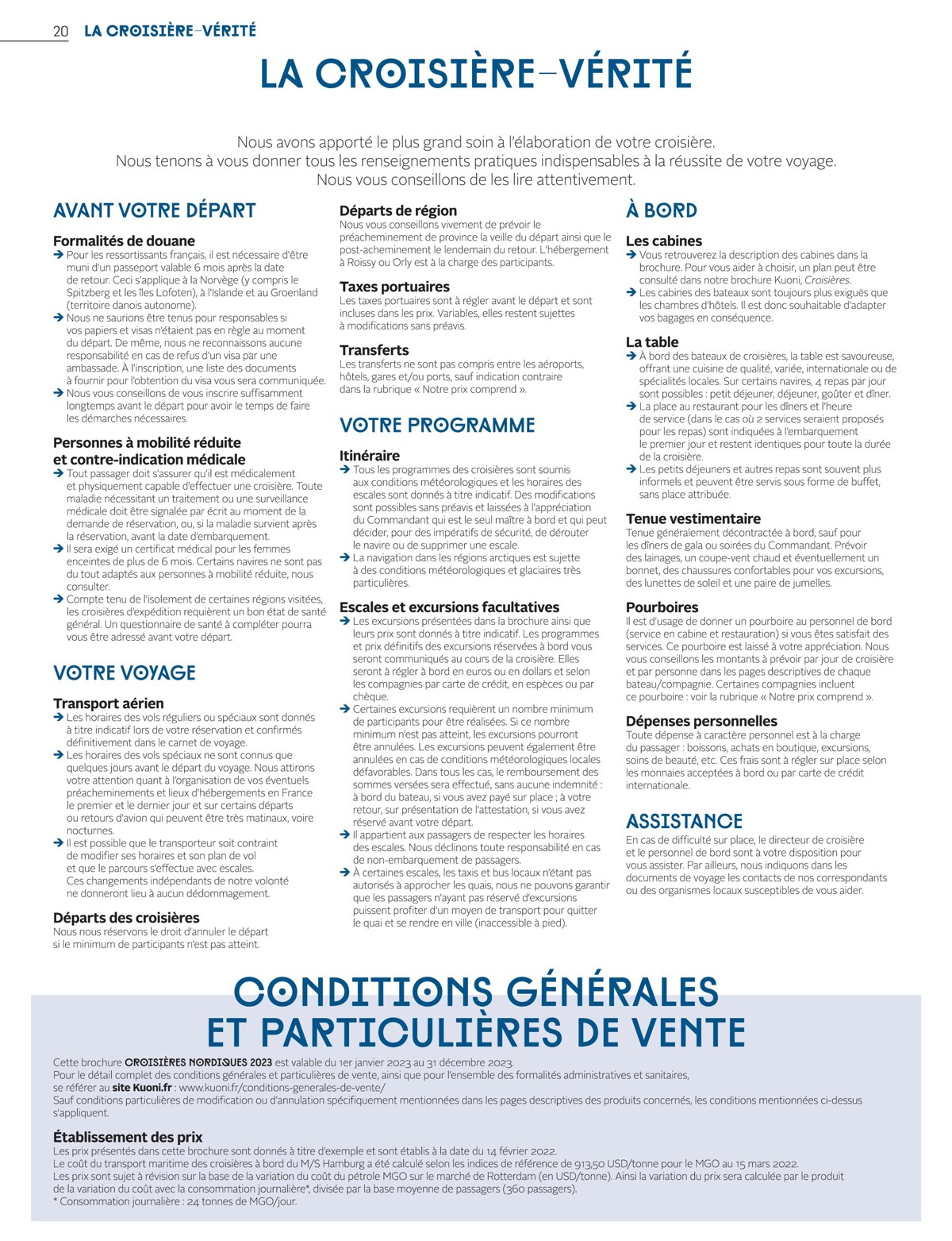 Catalogue Croisières nordiques 2023, page 00022