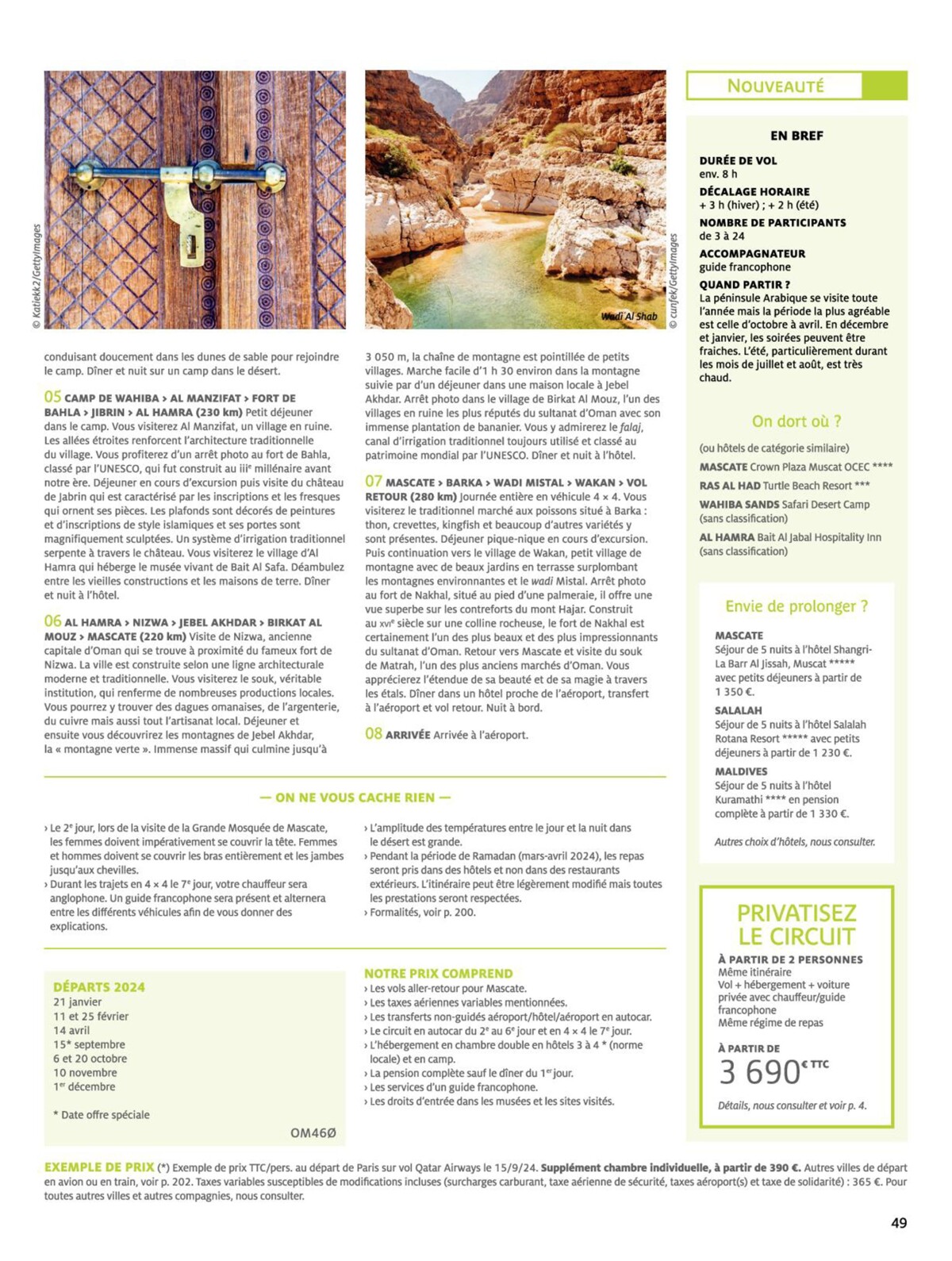 Catalogue Circuits et Autotours 2024, page 00051