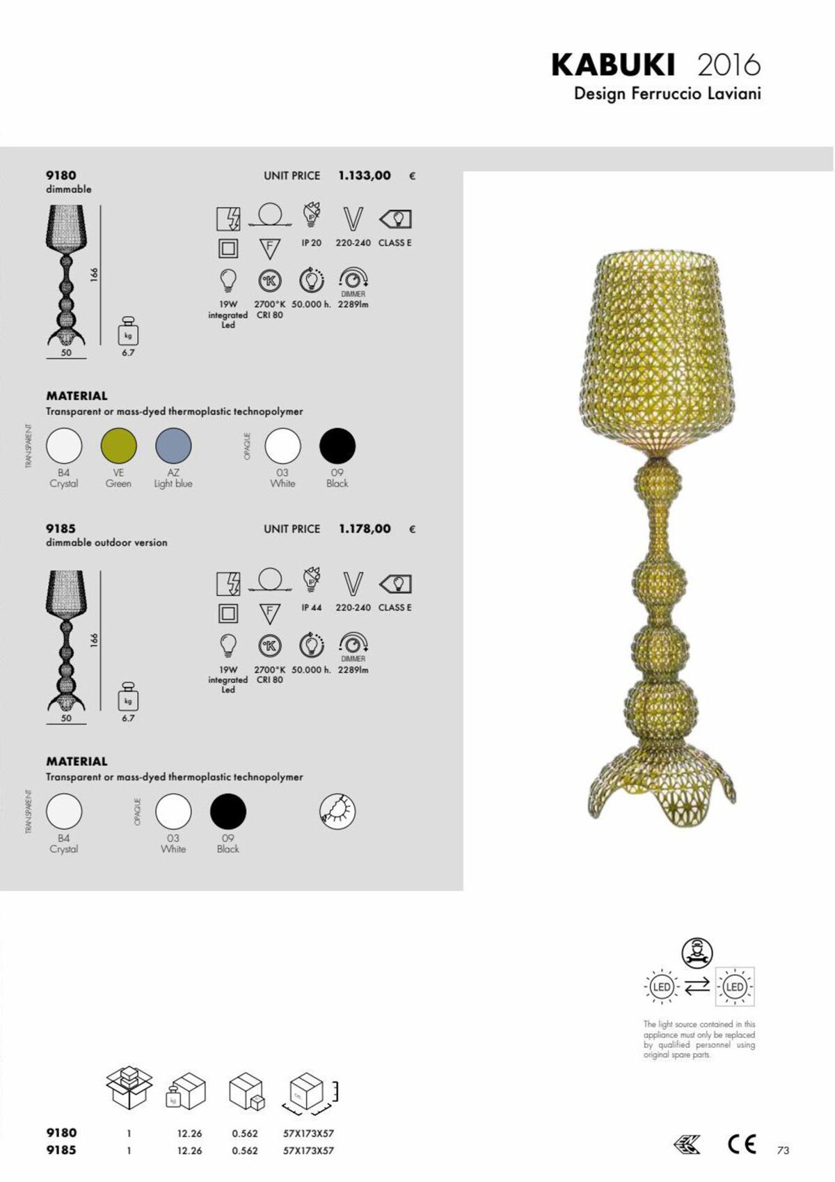 Catalogue 2023 Kartell Lights, page 00073