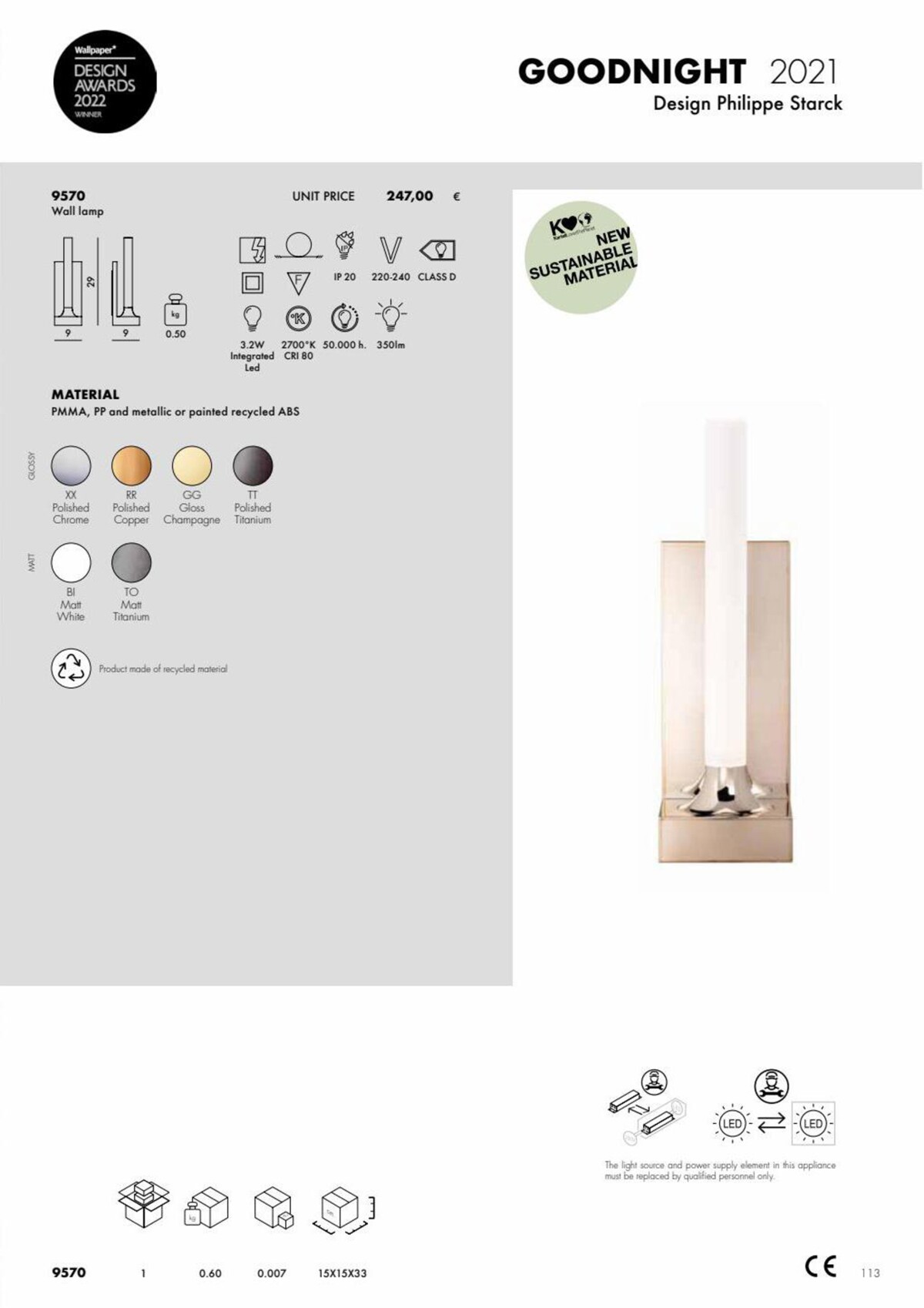 Catalogue 2023 Kartell Lights, page 00113