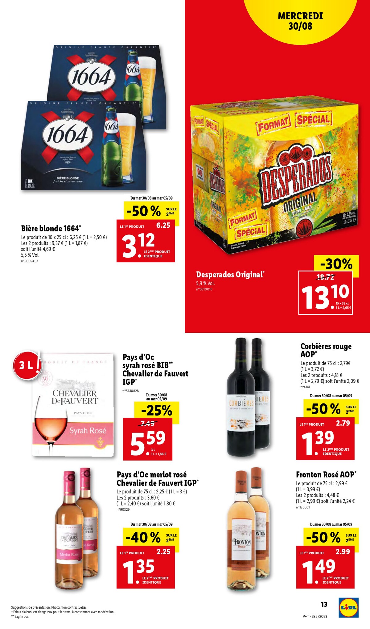 Catalogue Lidl te vrai REPÈRE CONTRE l'inflation, page 00013