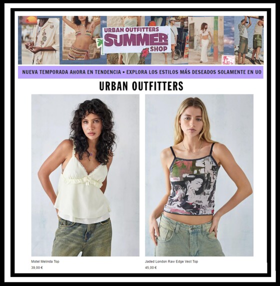 Catalogue Urban Outfitters | Summer Shop | 23/08/2023 - 05/10/2023
