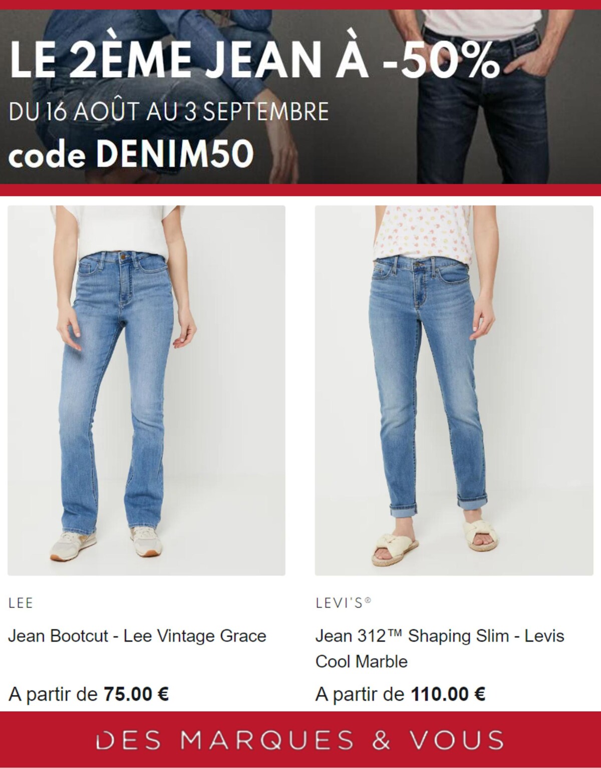 Catalogue Denim le 2ème Jean à -50%, page 00004