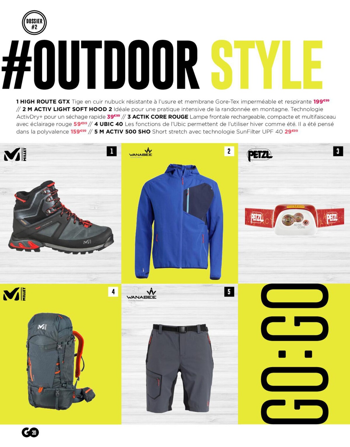 Catalogue Magazine GO Sport Montagne, page 00020