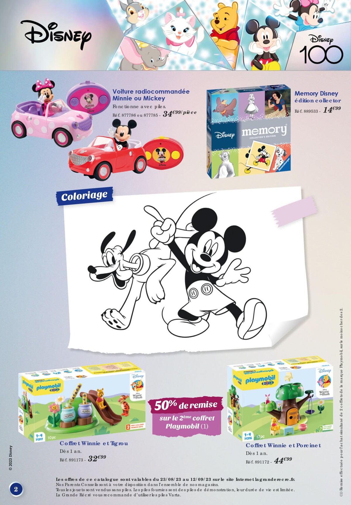 Catalogue Edition speciale Disney 100, page 00002
