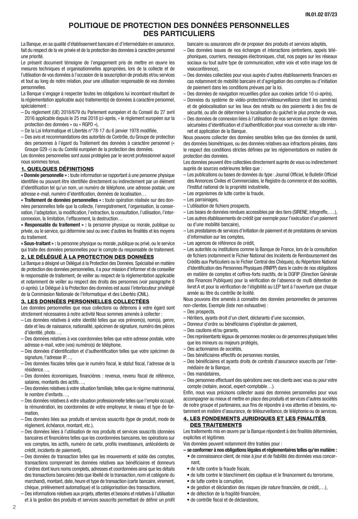 Catalogue Conditions générales Particuliers, page 00004