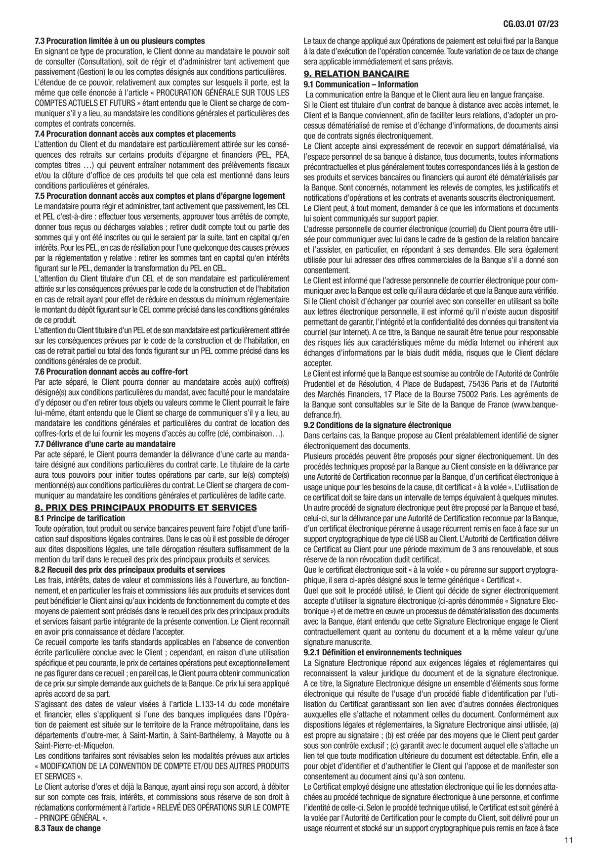 Catalogue Conditions générales Particuliers, page 00013