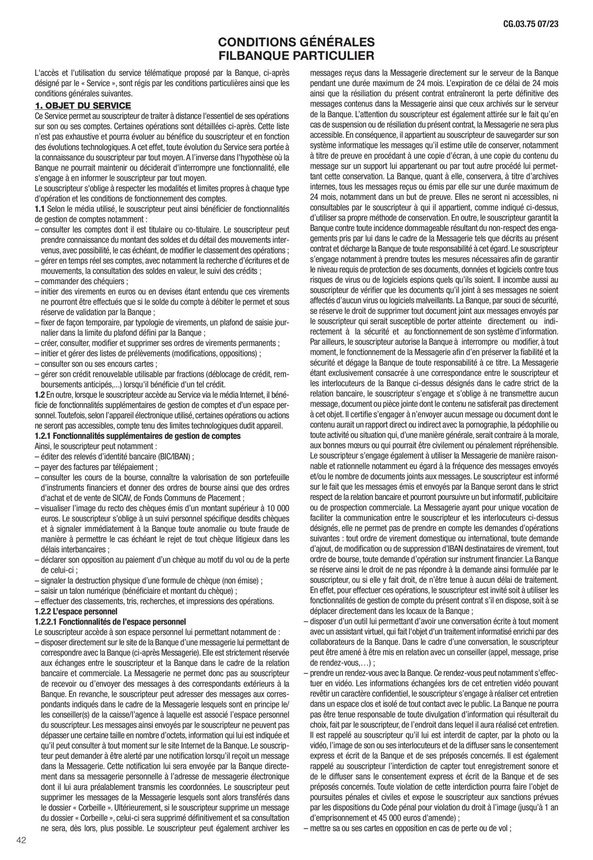 Catalogue Conditions générales Particuliers, page 00044