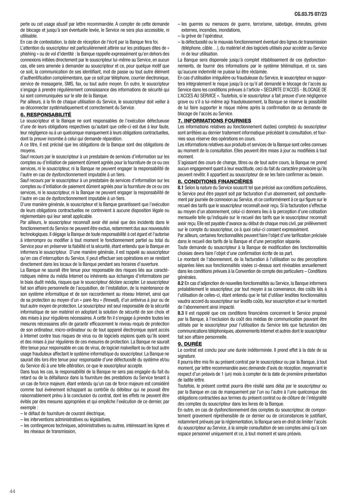 Catalogue Conditions générales Particuliers, page 00046