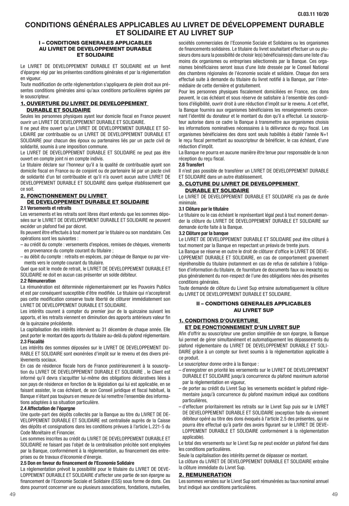Catalogue Conditions générales Particuliers, page 00051