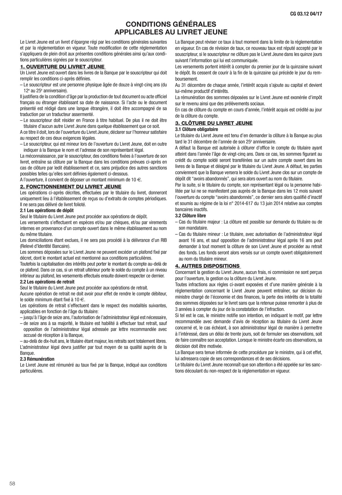 Catalogue Conditions générales Particuliers, page 00060