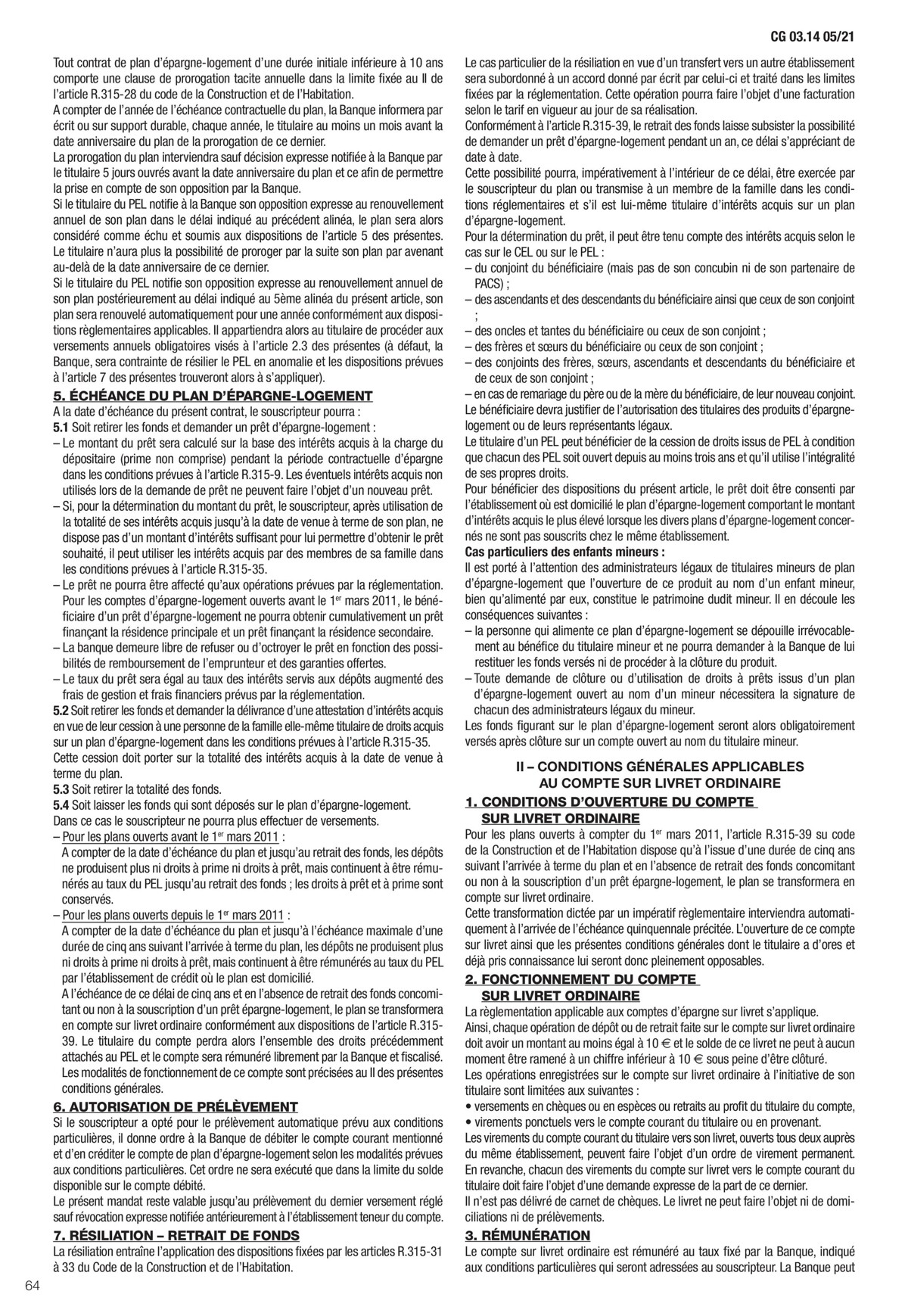 Catalogue Conditions générales Particuliers, page 00066