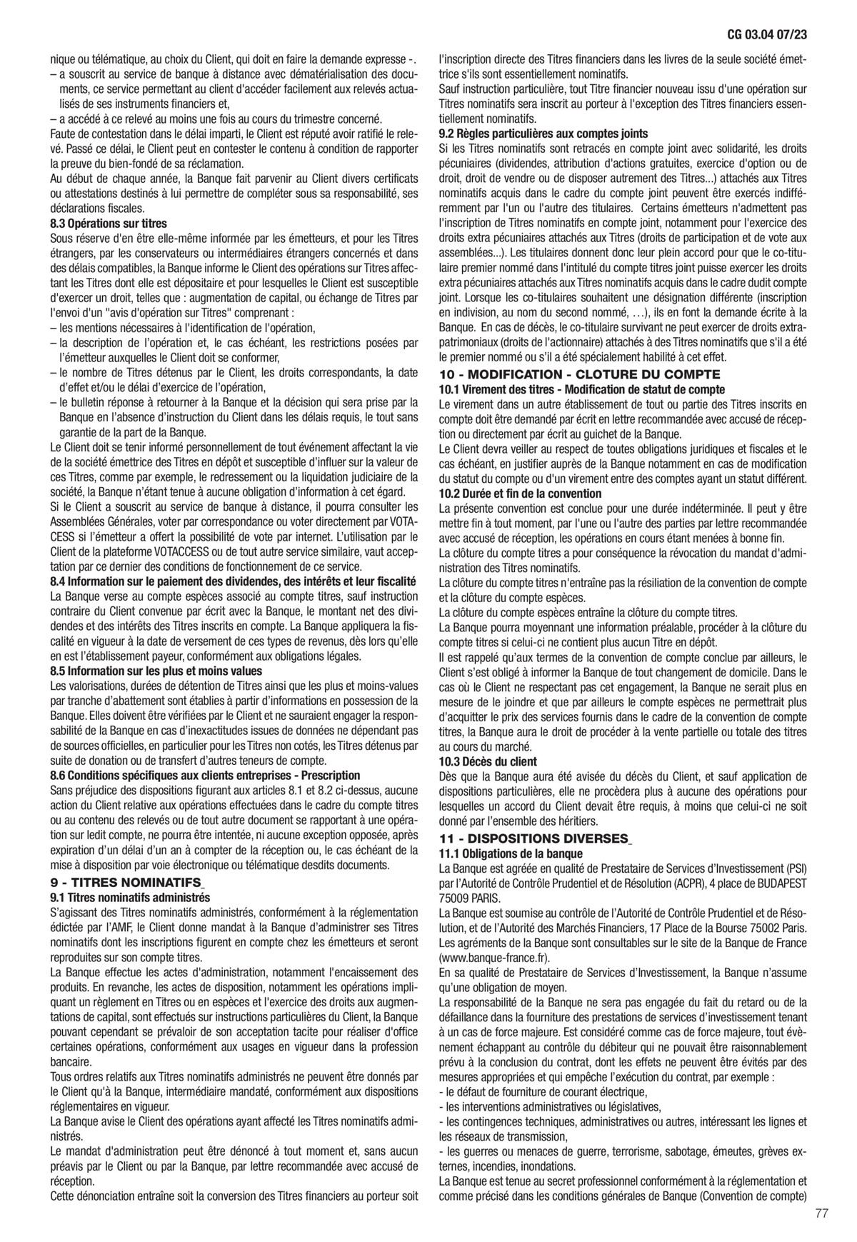 Catalogue Conditions générales Particuliers, page 00079