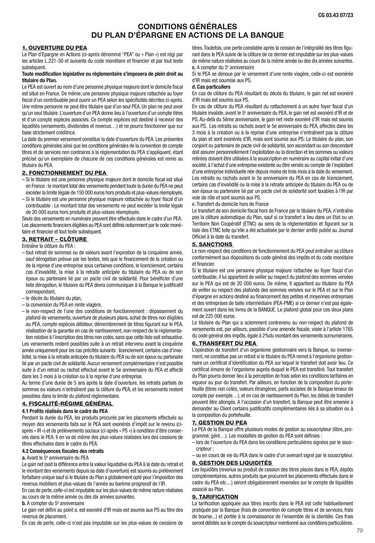 Catalogue Conditions générales Particuliers, page 00081