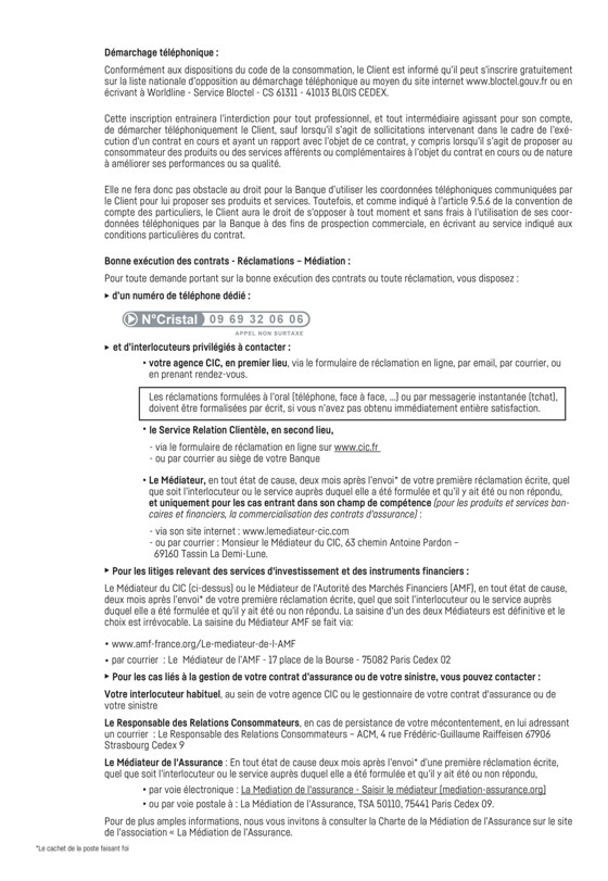 Catalogue CIC à Marseille | Conditions générales Particuliers | 24/08/2023 - 31/12/2023