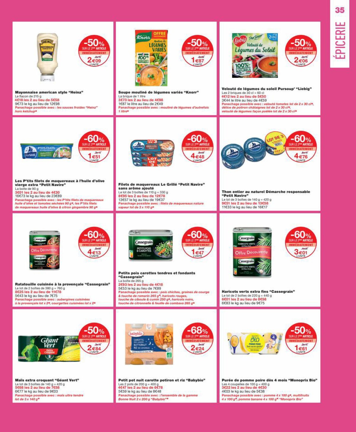 Catalogue Prix casses Jusqua -30% sur plus de 350 produits, page 00035