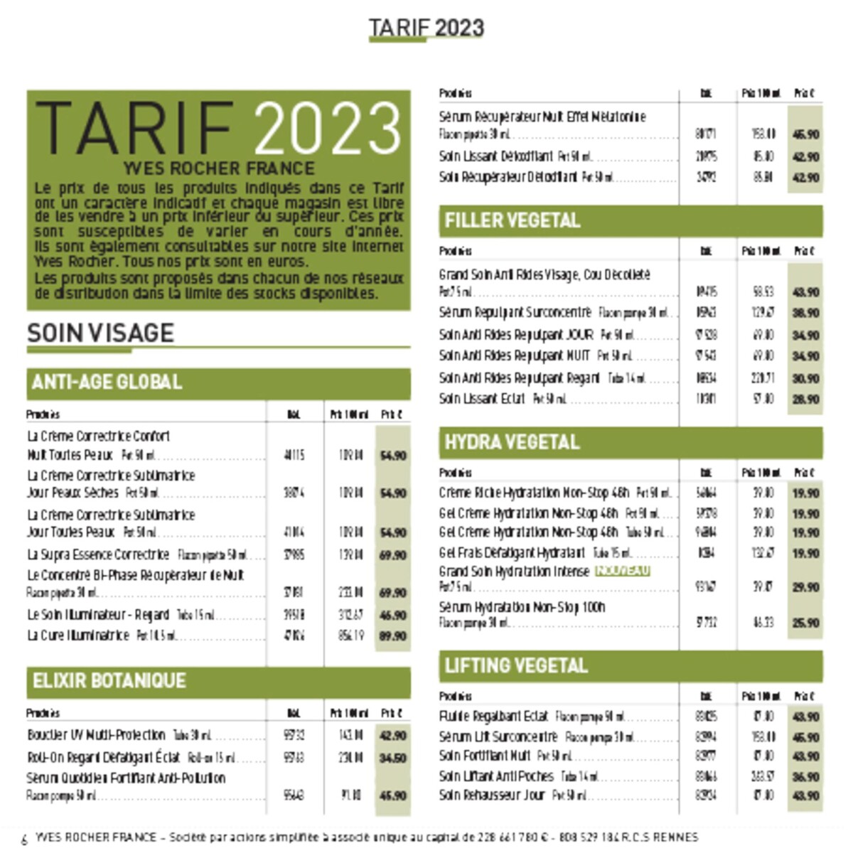 Catalogue Livre vert de la beaute 2023, page 00006