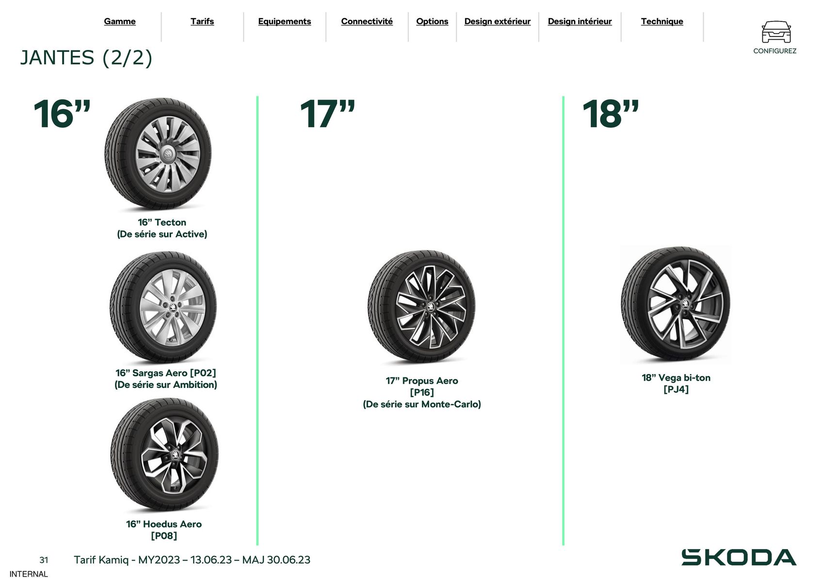 Catalogue Kamiq Ambition 1.5 TSI 150ch BVM, page 00031