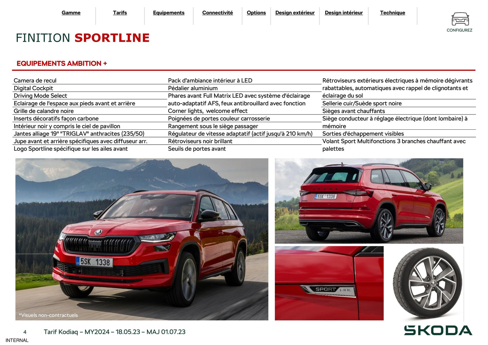 Catalogue Kodiaq 7 Places Ambition 1.5 TSI 150ch DSG7, page 00004