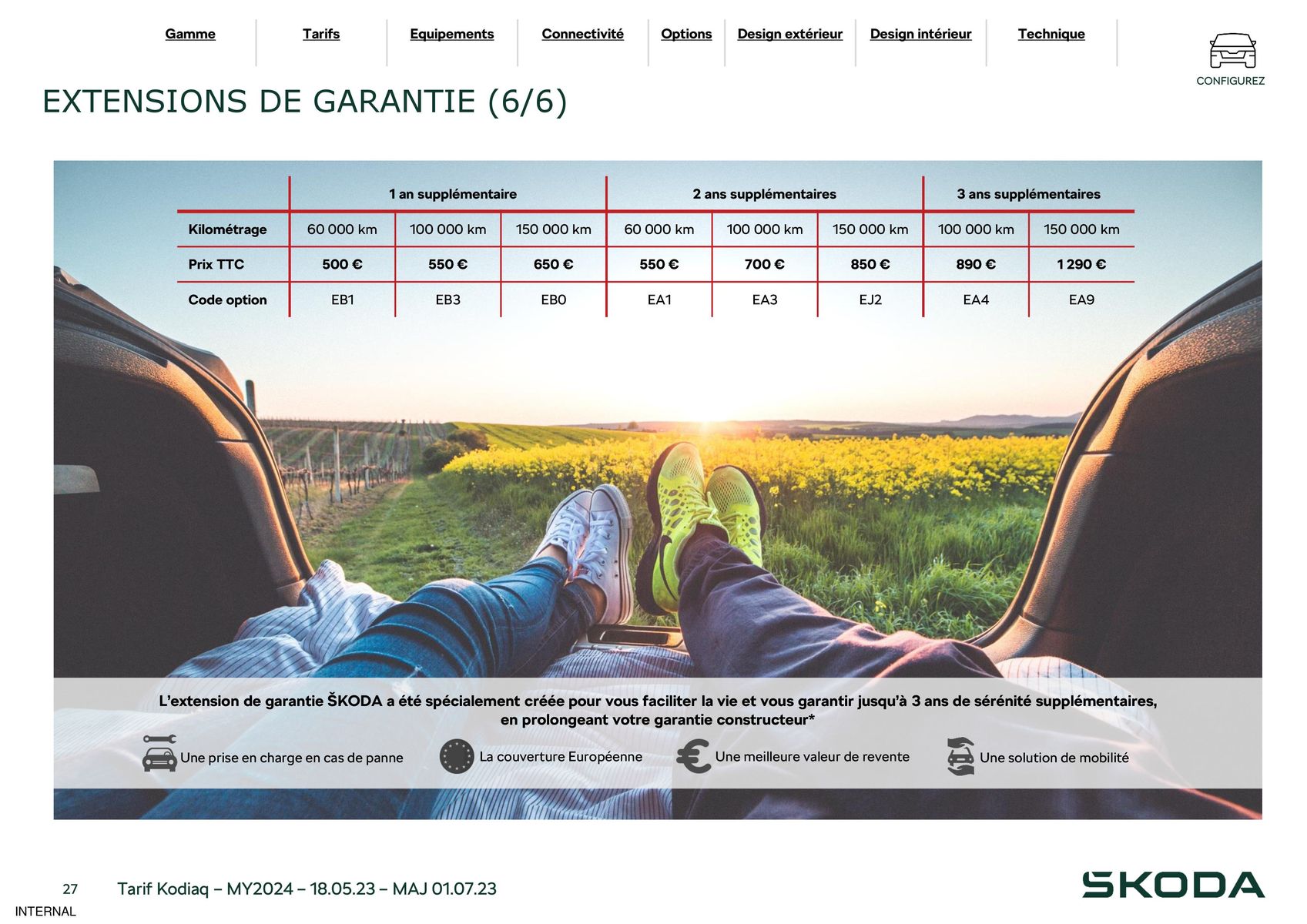 Catalogue Kodiaq 7 Places Ambition 1.5 TSI 150ch DSG7, page 00027