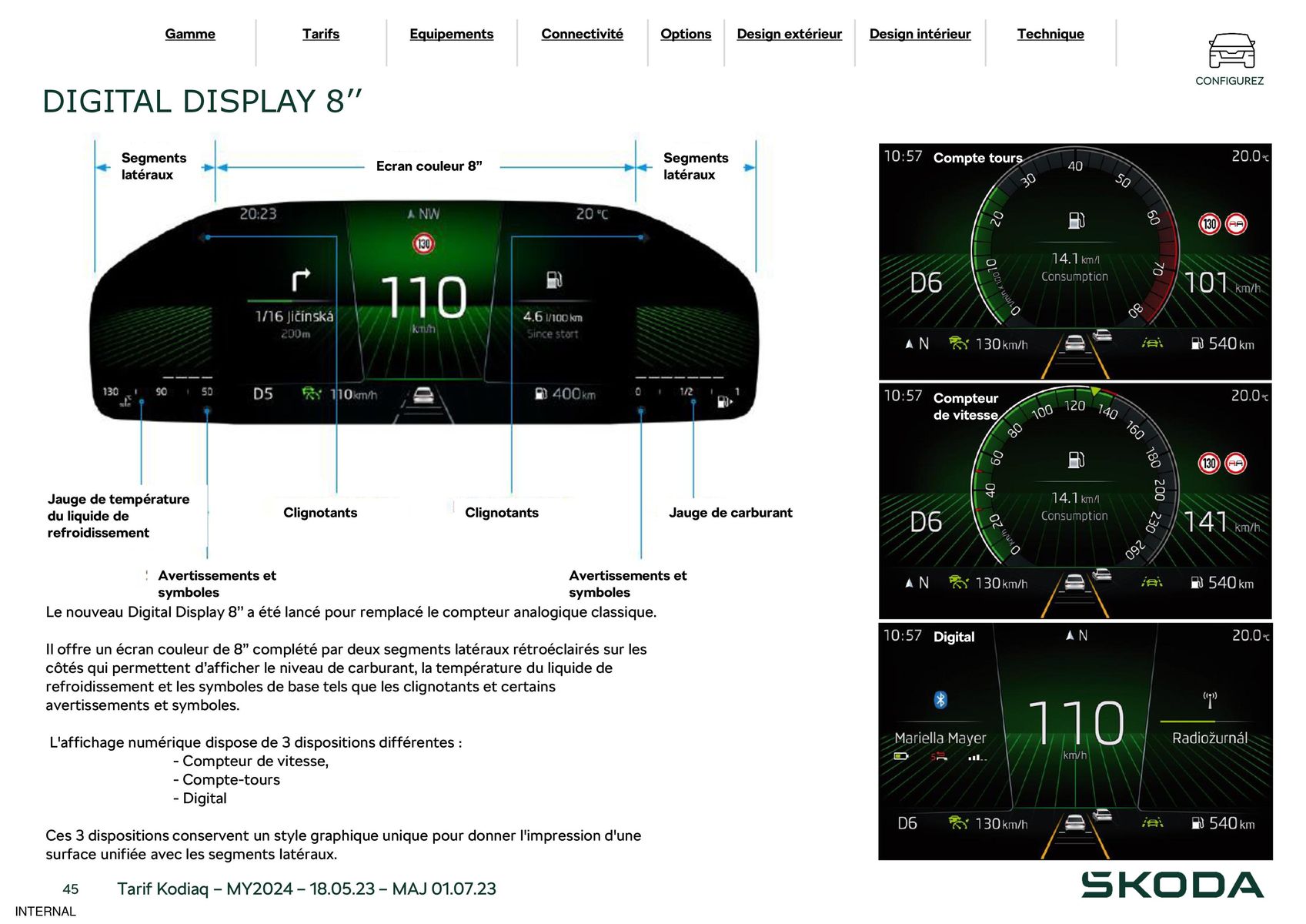 Catalogue Kodiaq 7 Places Ambition 1.5 TSI 150ch DSG7, page 00045