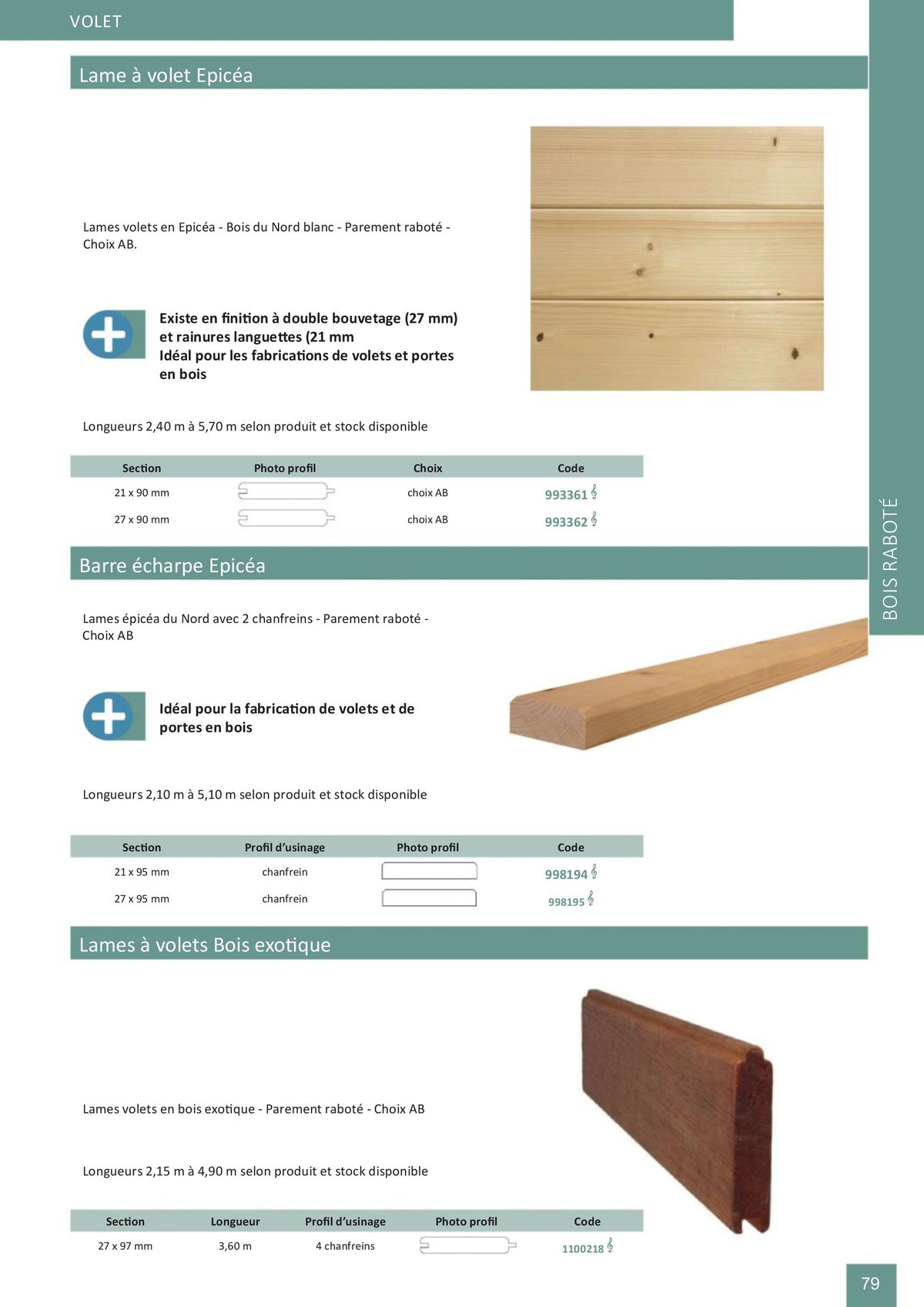 Catalogue Catalogue bois-panneaux, page 00079
