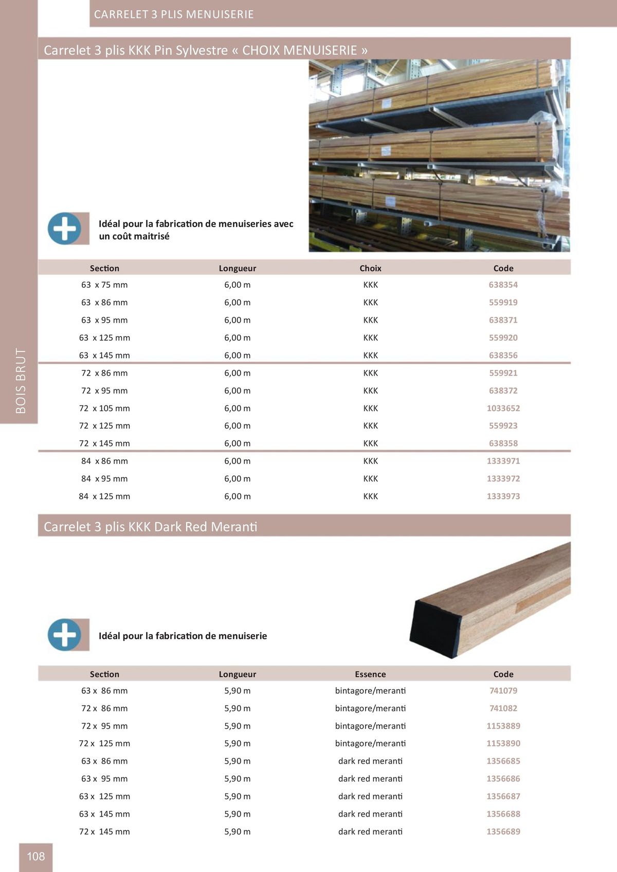 Catalogue Catalogue bois-panneaux, page 00108