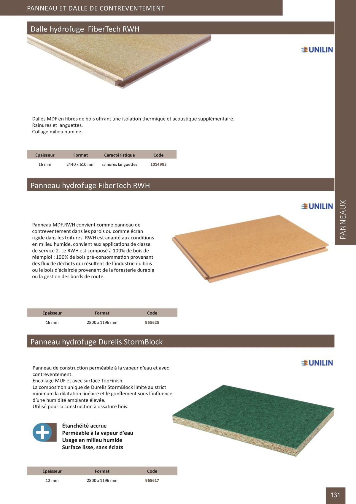 Catalogue Catalogue bois-panneaux, page 00131