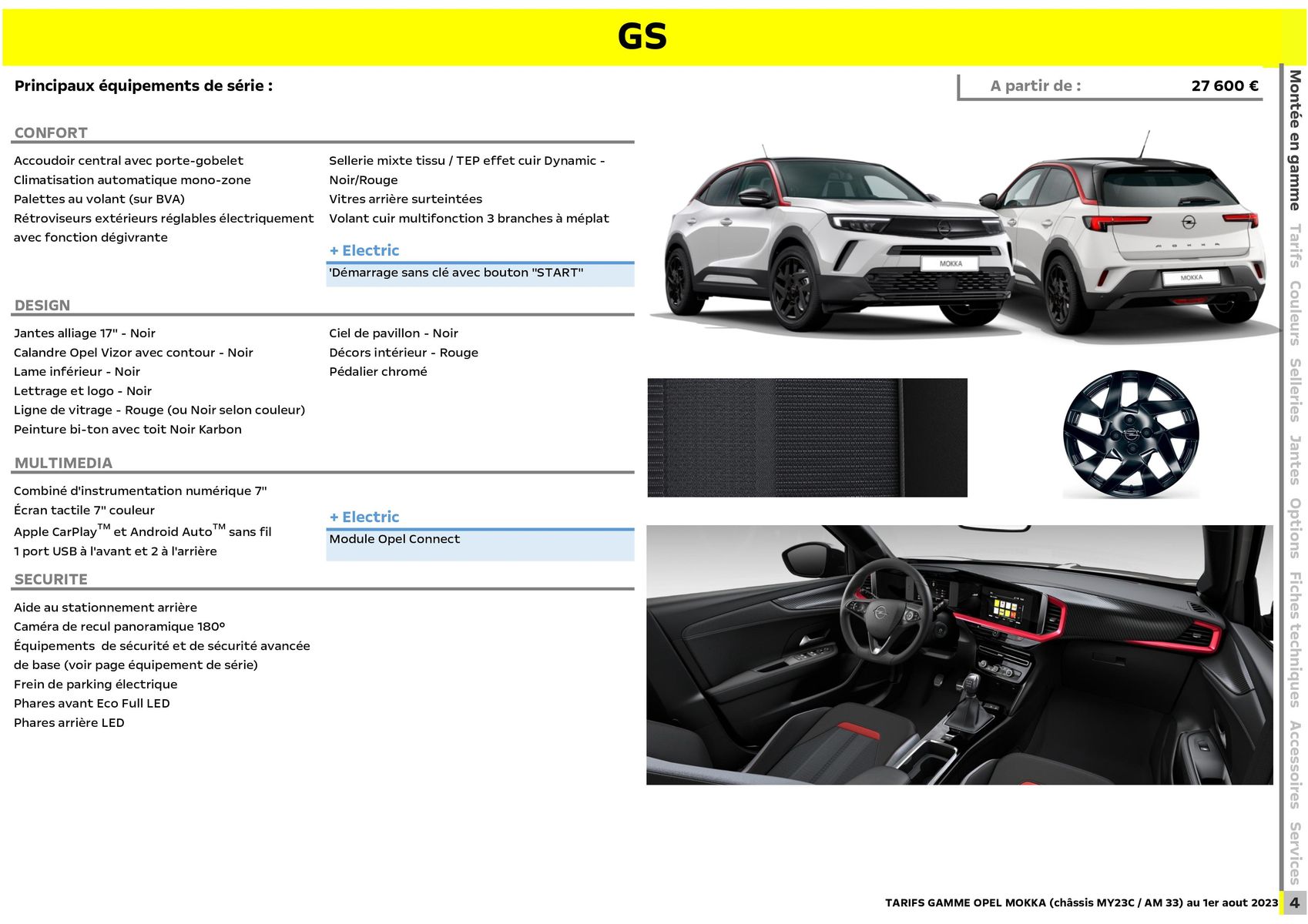 Catalogue MOKKA & OPEL MOKKA ELECTRIC, page 00005