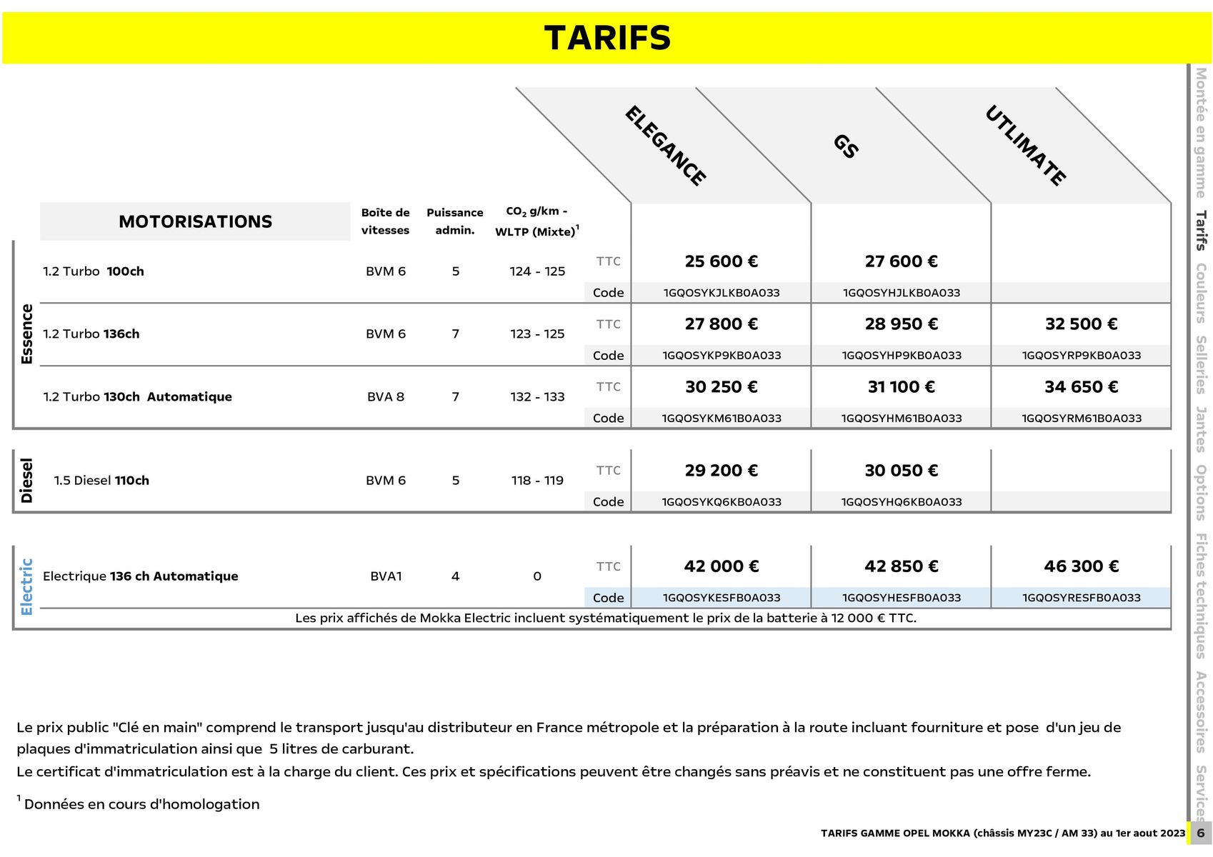 Catalogue MOKKA & OPEL MOKKA ELECTRIC, page 00007