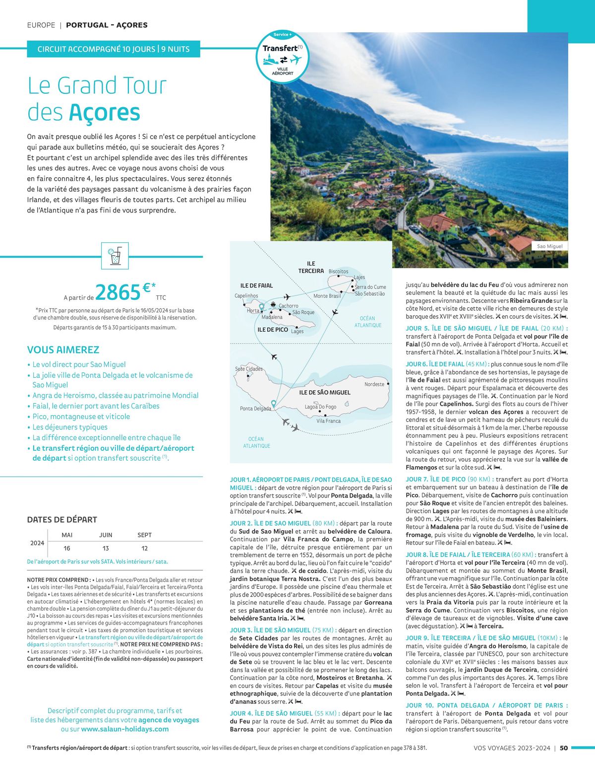 Catalogue Vos voyages 2023-2024, page 00050