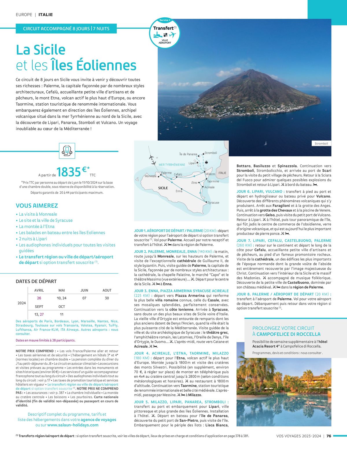 Catalogue Vos voyages 2023-2024, page 00076