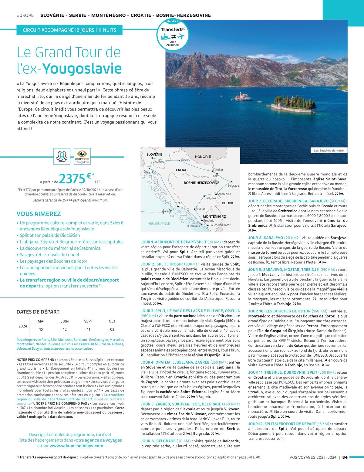 Catalogue Vos voyages 2023-2024, page 00084
