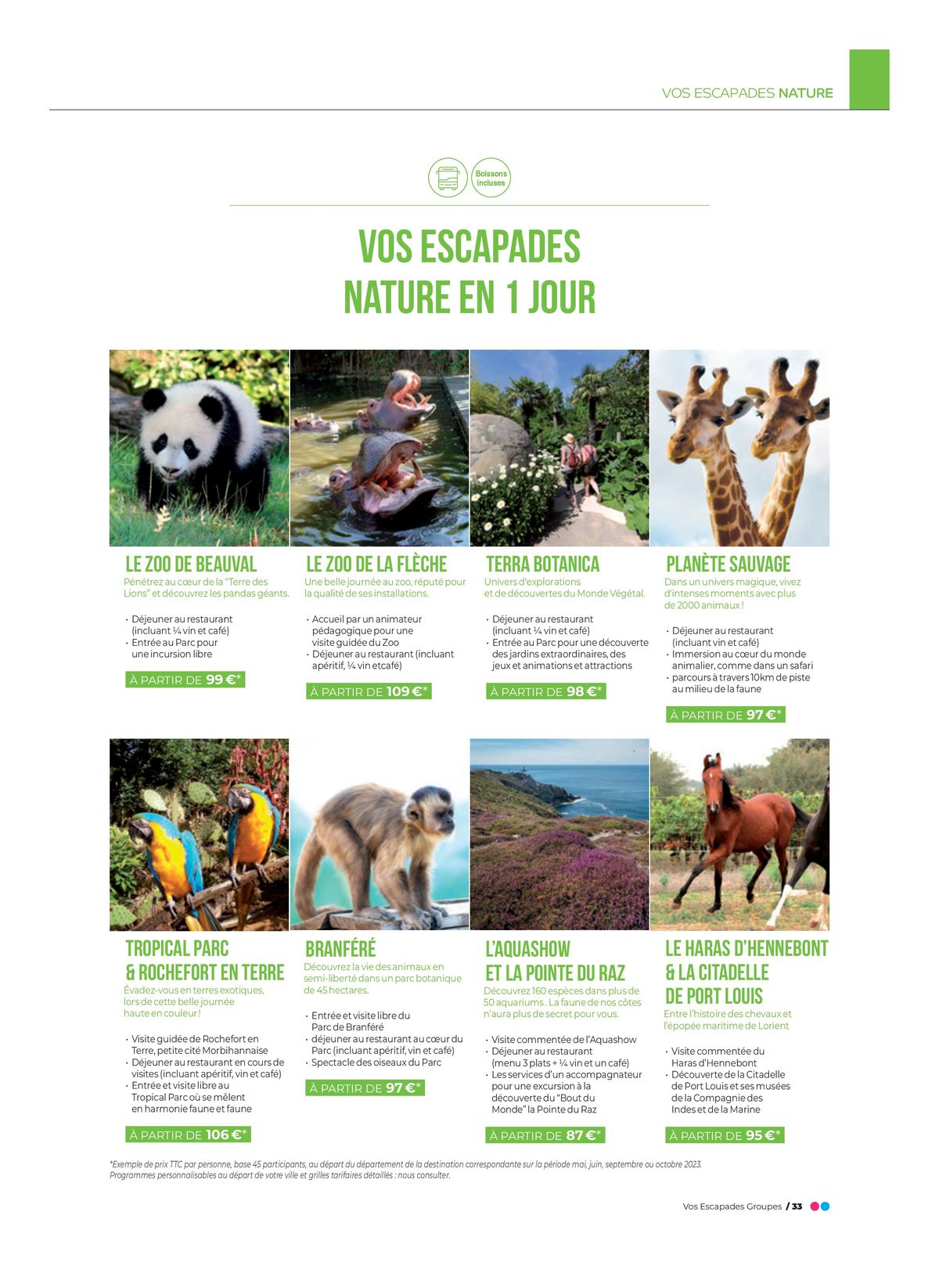 Catalogue Escapades Groupe 2023-2024 , page 00033