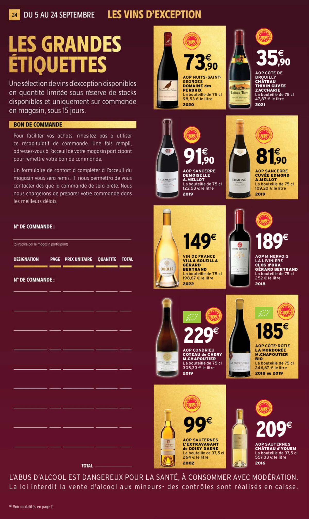 Catalogue  Foire aux vins, page 00019