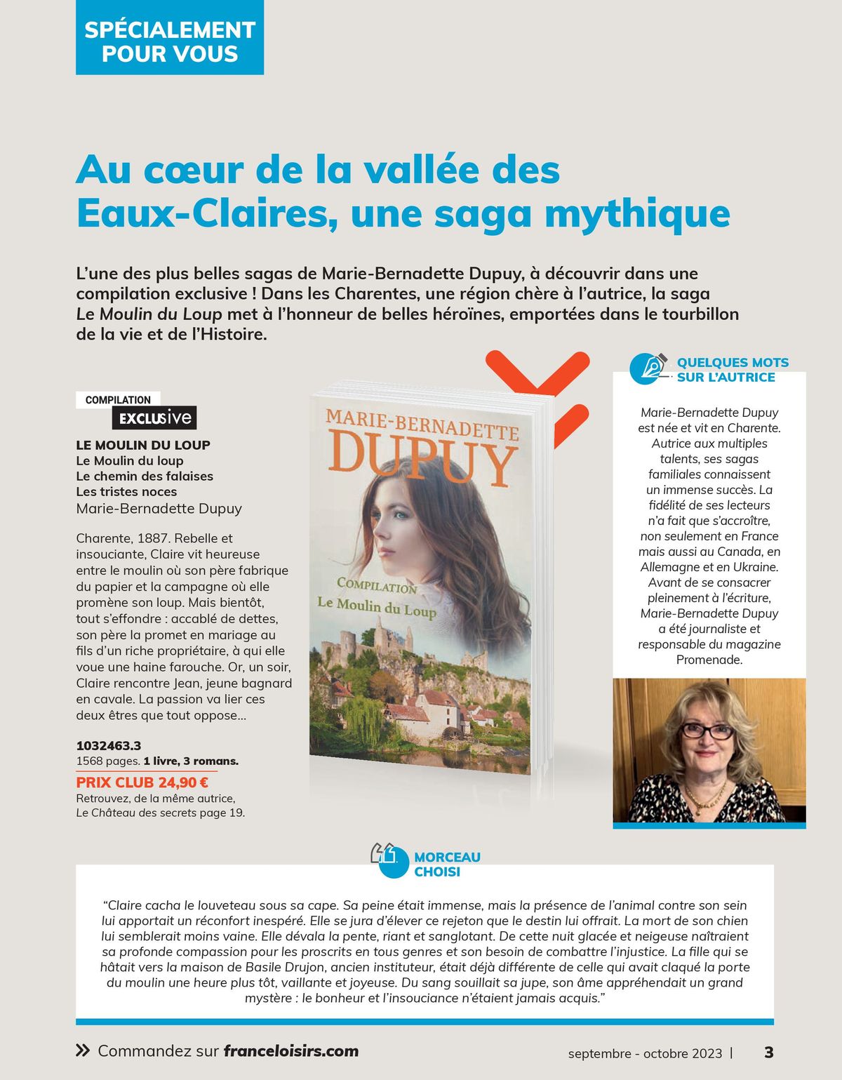 Catalogue France Loisirs Le Mag (Lire, feuilleter, dévorer... Vive la rentrée!), page 00003