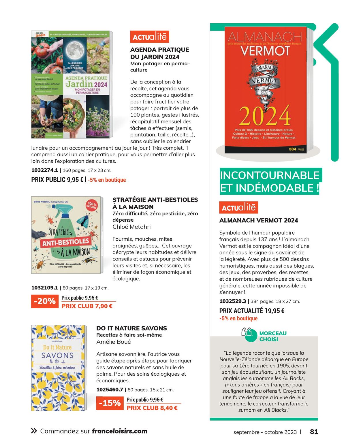 Catalogue France Loisirs Le Mag (Lire, feuilleter, dévorer... Vive la rentrée!), page 00081
