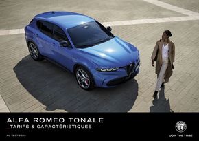 Promos de Auto et Moto | Alfa Romeo Tonale sur Alfa Romeo | 30/08/2023 - 31/12/2023